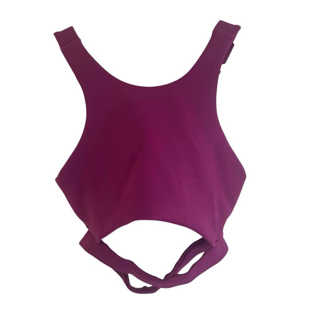 Cleo Harper Maroon Coco Bralette Sports Bra Size XS